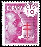 Spain 1940 Franco 10 CTS Pink Edifil 939
